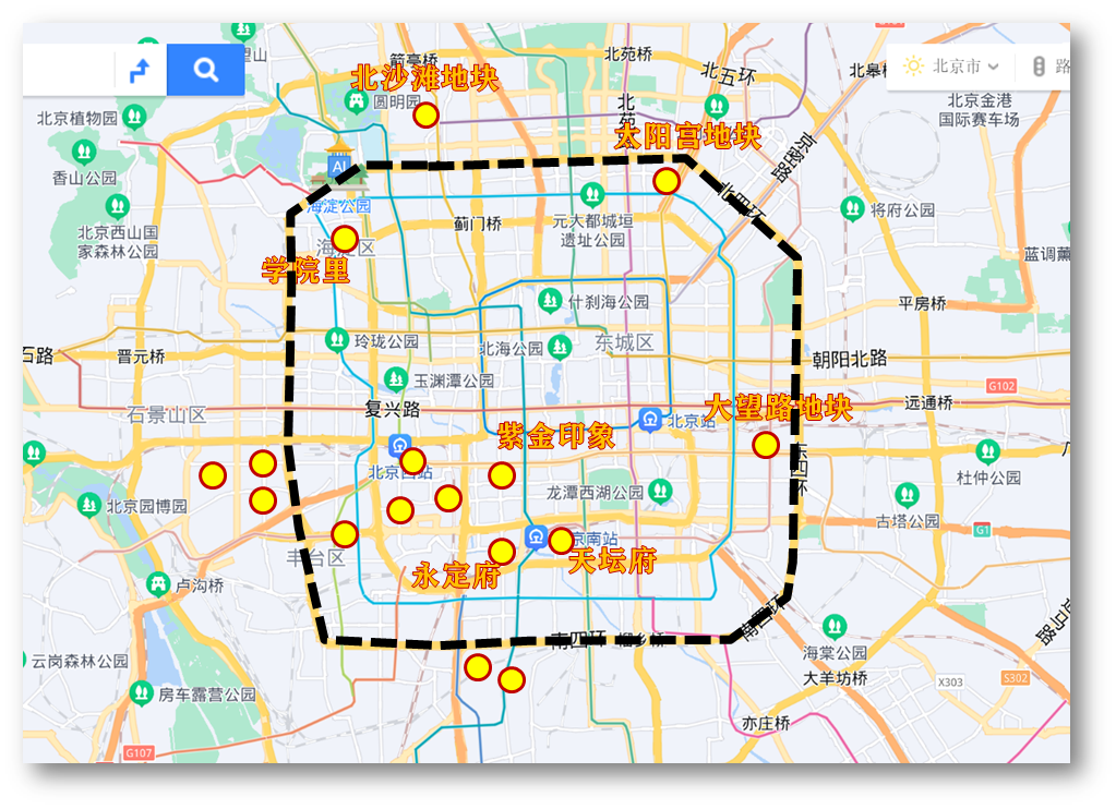 北京四环线路地图图片