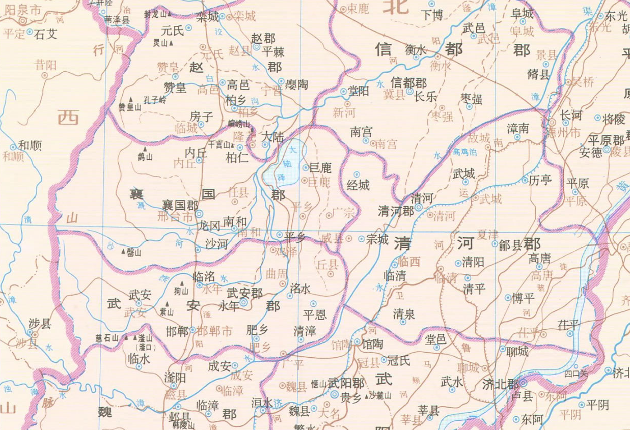 漳河流域地图图片