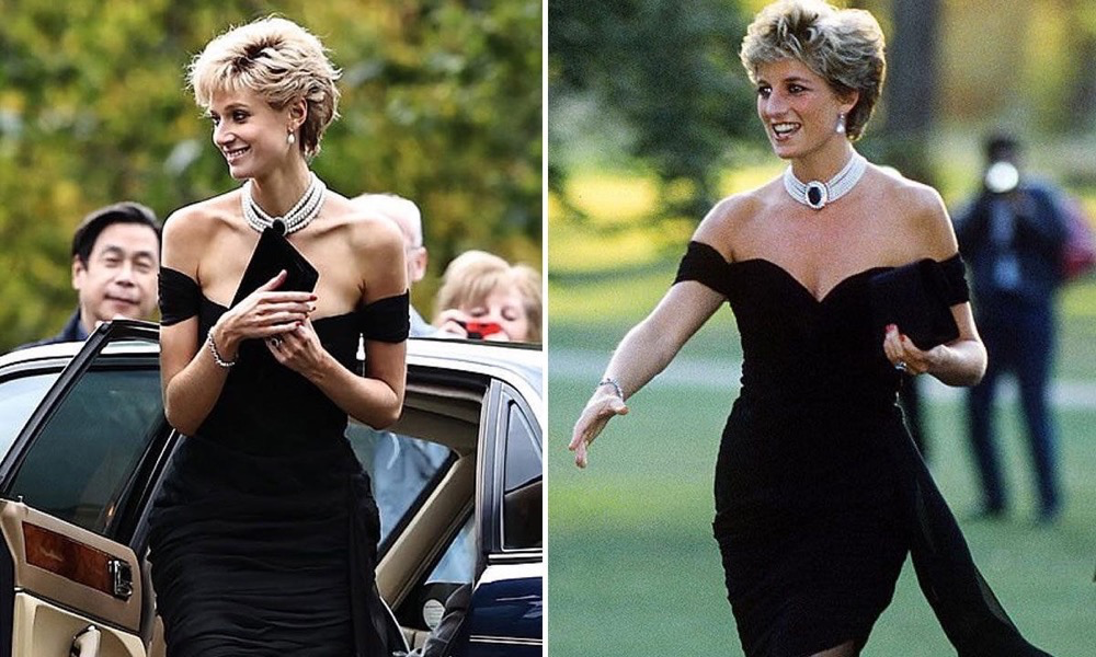 皇冠剧照曝光,演员重现戴安娜复仇小黑裙经典瞬间.简直太像了!