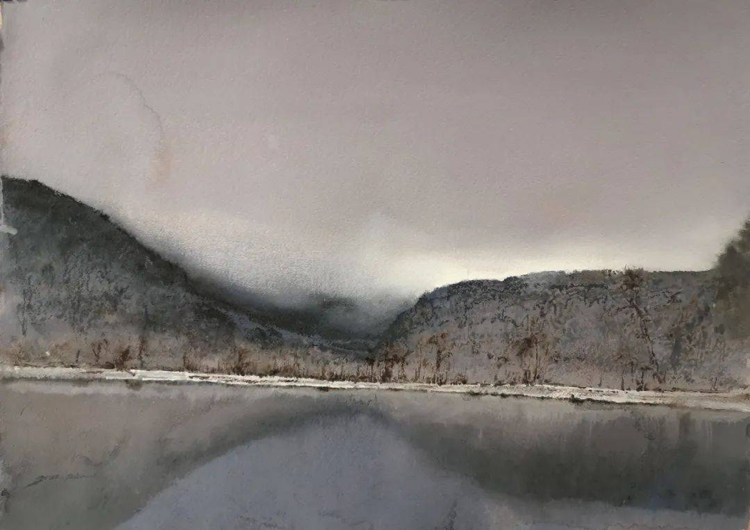 陆庆龙 · 纸面水粉风景作品系列
