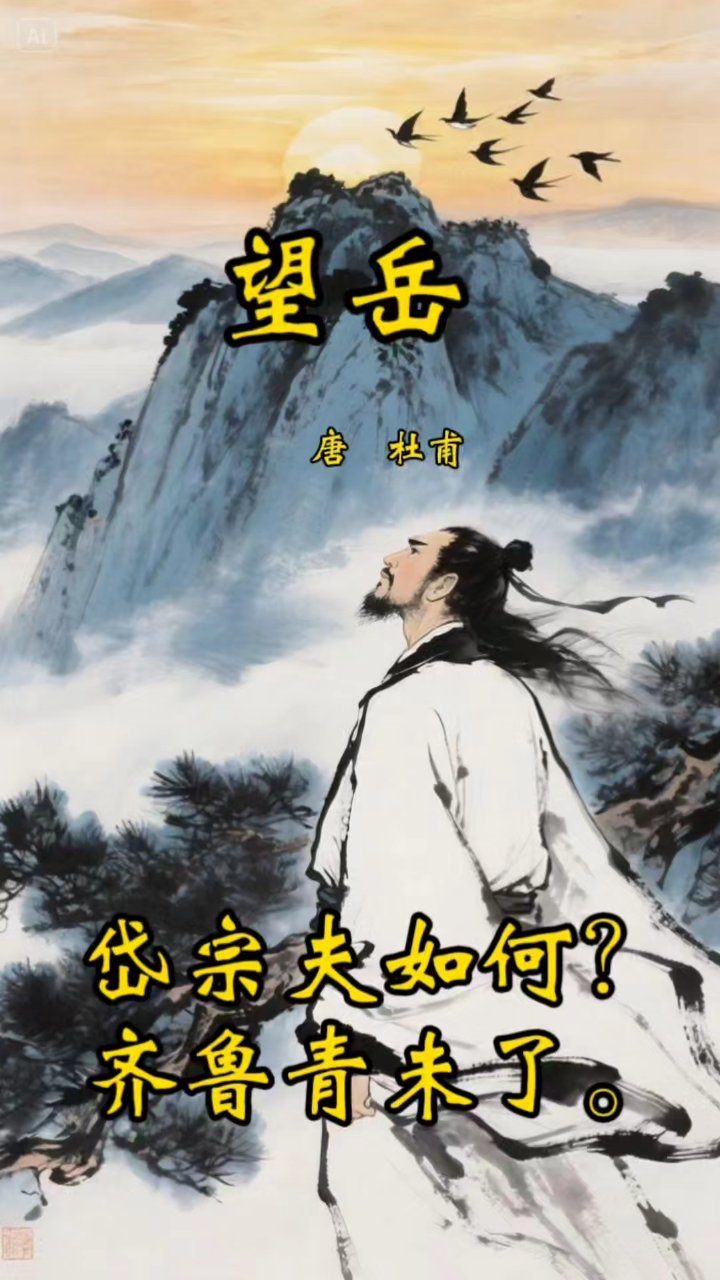 古诗词《望岳》