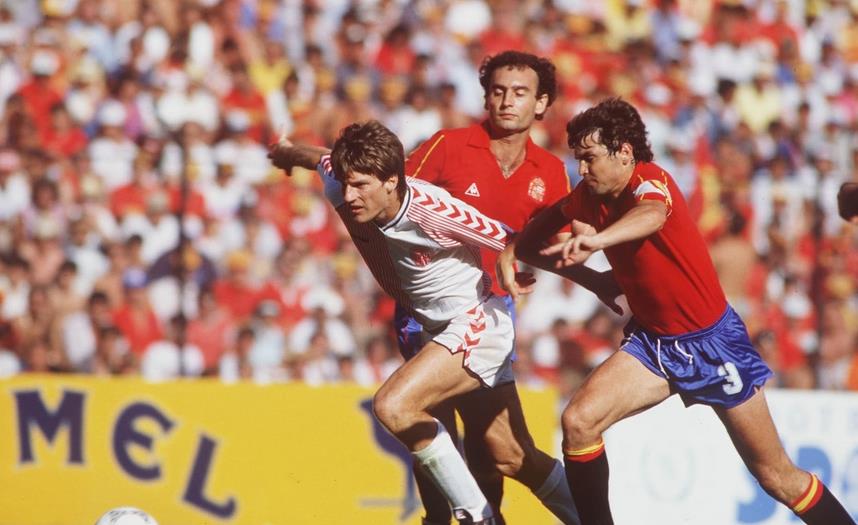 1986年世界杯1/8决赛(4),丹麦结束神奇之旅,布特拉格诺大四喜