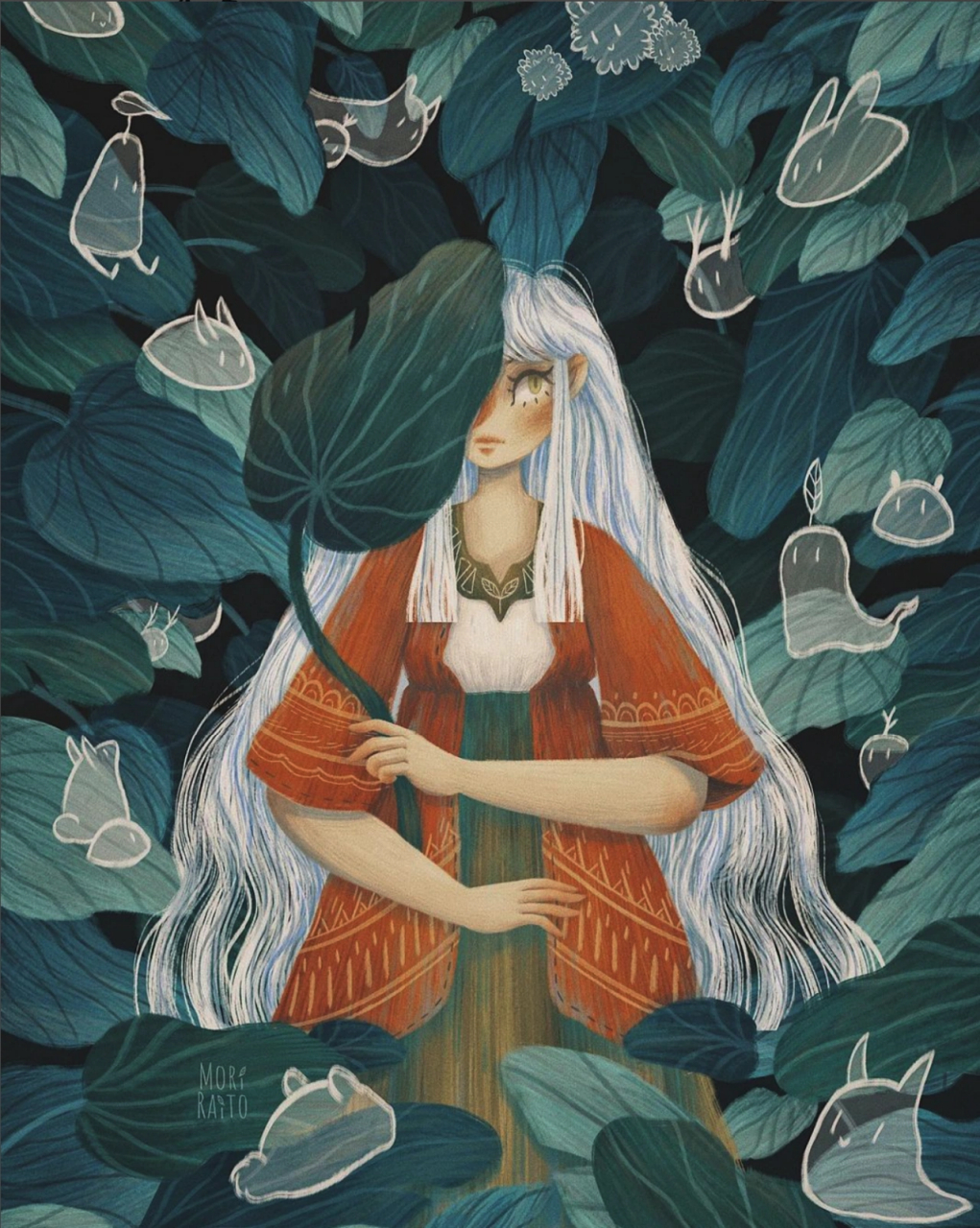 画师推荐,森林系复古插画02篇.