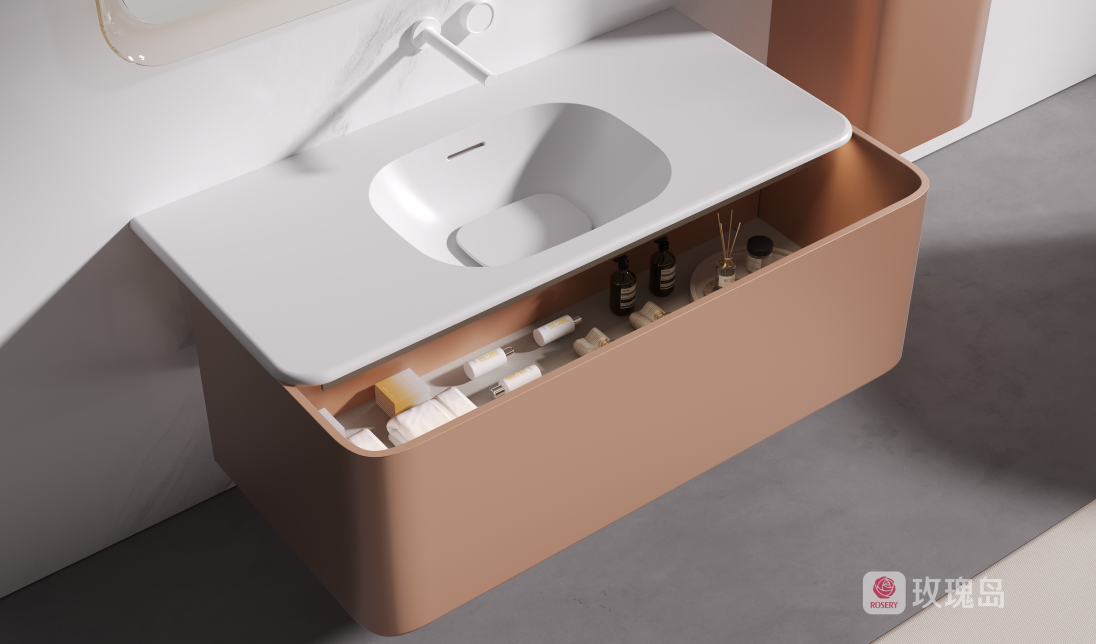 玫瑰岛&杜邦强强联手,打造高定浴室柜发展新纪元