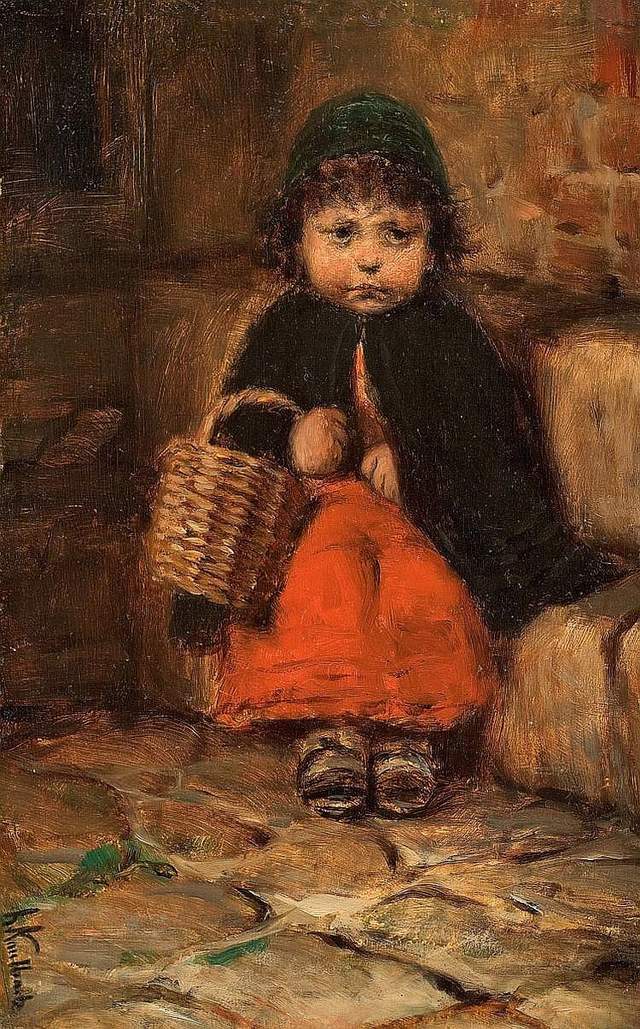 德国艺术家赫尔曼·考尔巴赫人像油画作品︱艺术名画
