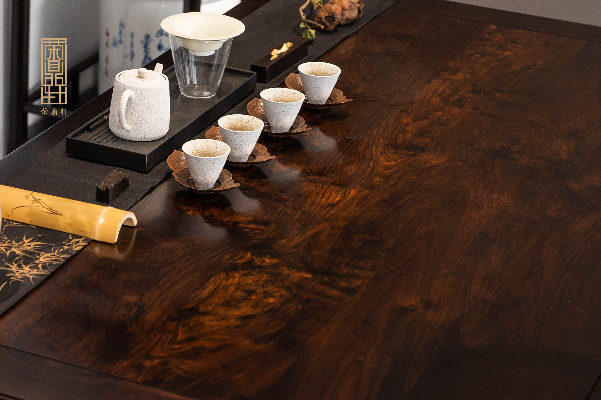 紫光檀,可以媲美海黄的纹理之美