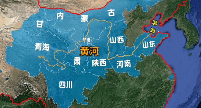 黄河属太平洋水系,干流多弯曲,素有"九曲黄河"之称