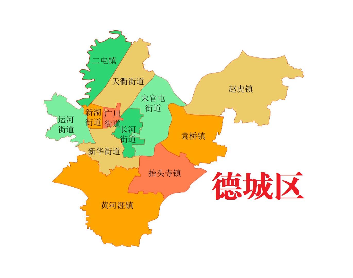 德州各县市地图图片