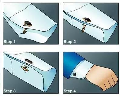 西装袖扣使用方法图解图片