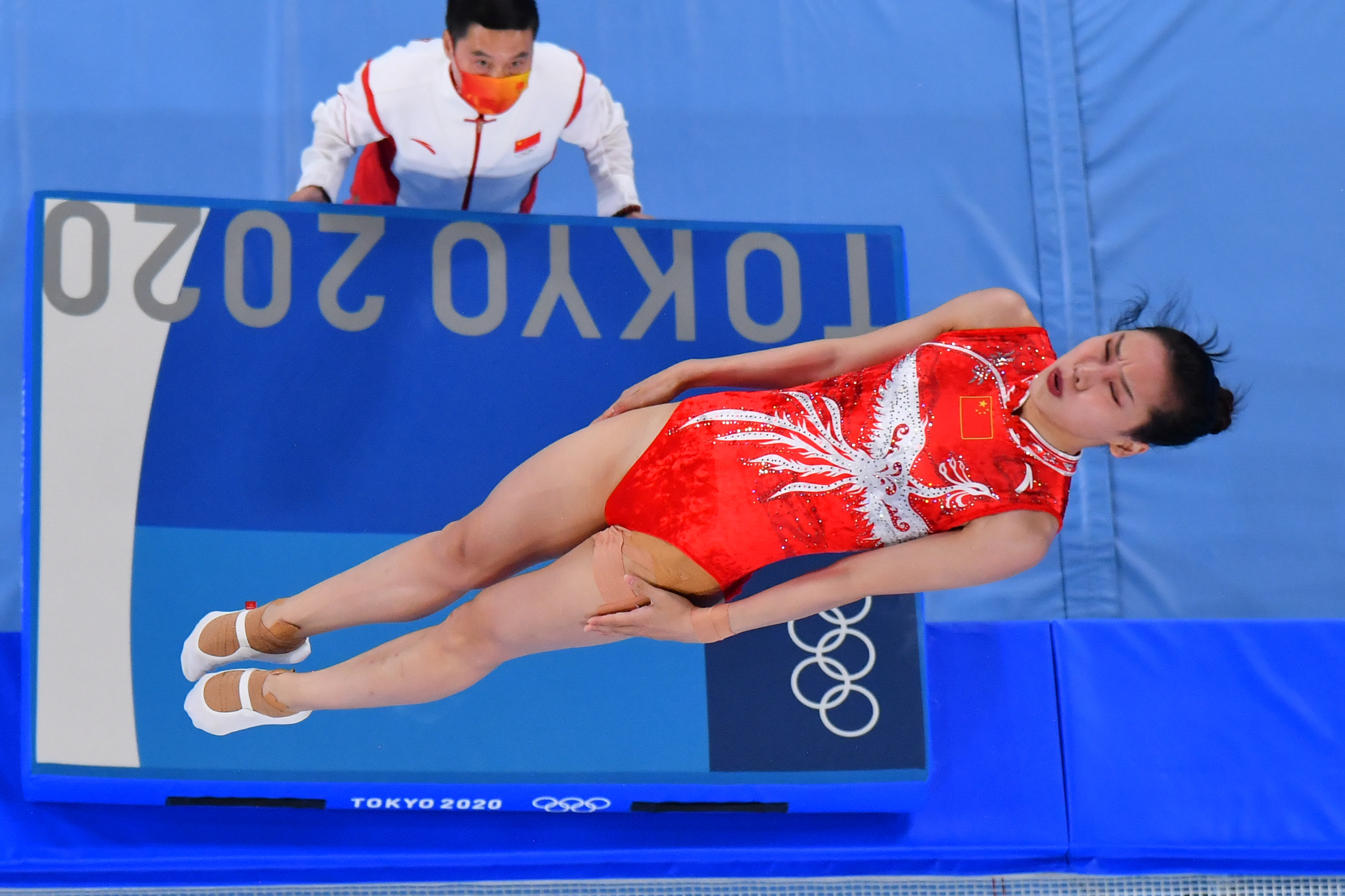 蹦床——女子决赛:中国选手包揽冠亚军