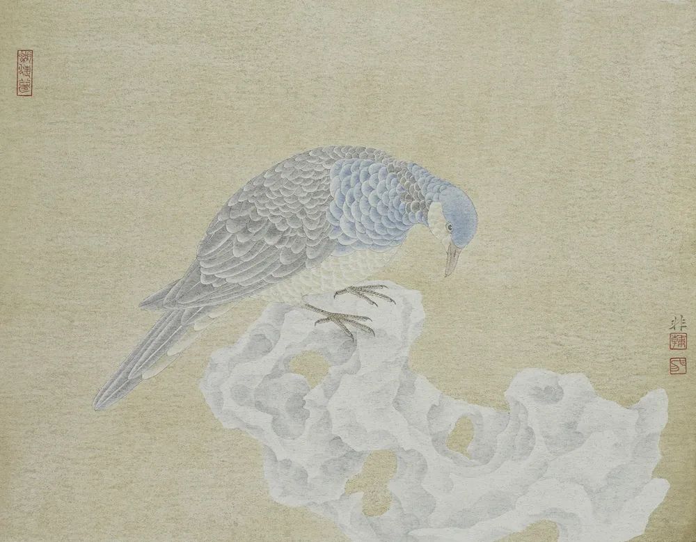 「津门网」气息温润,略带几分冷艳——韩非新工笔花鸟