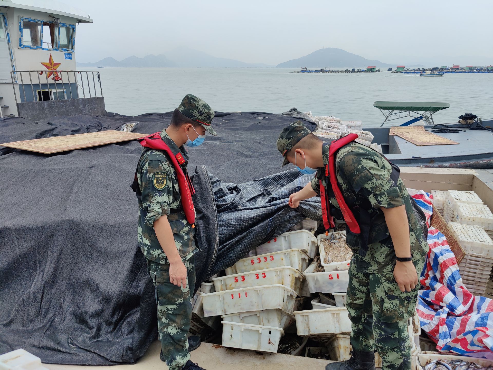 宁德海警在禁渔期连续查获3起涉嫌非法捕捞水产品案
