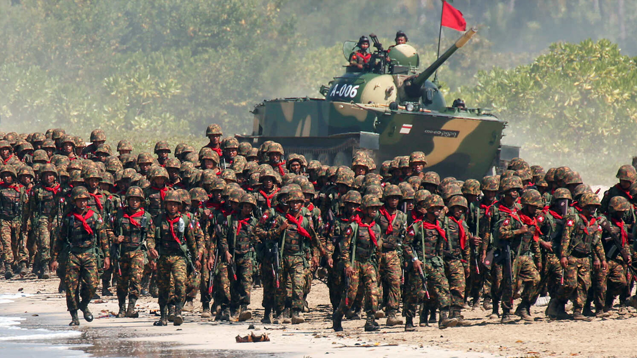 缅甸内战2021图片