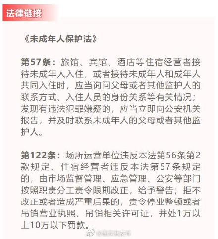 宾馆违反未成年人入住新规,海州警方开出首张罚单