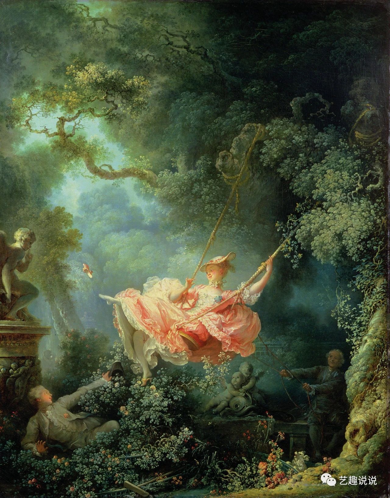 情侣接吻?"艳画大师"弗拉戈纳尔的作品可没有那么简单