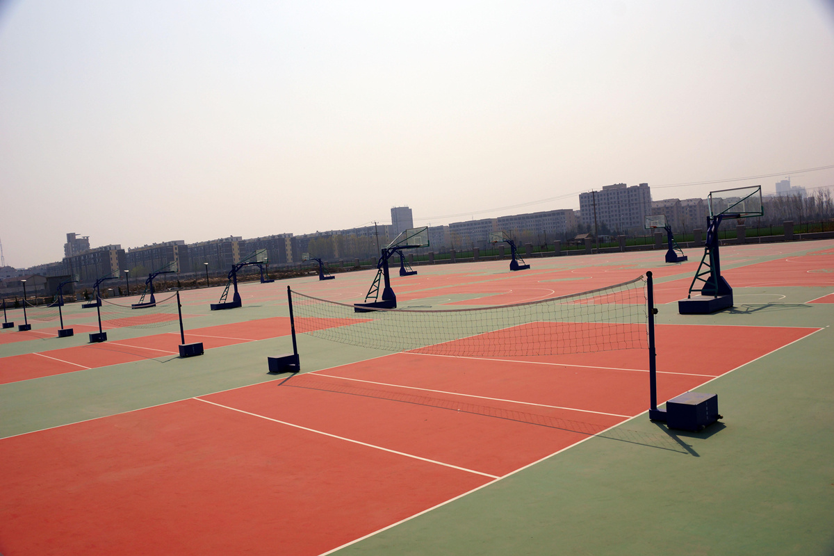 硅pu球场硅pu篮球场环保硅pu新型球场