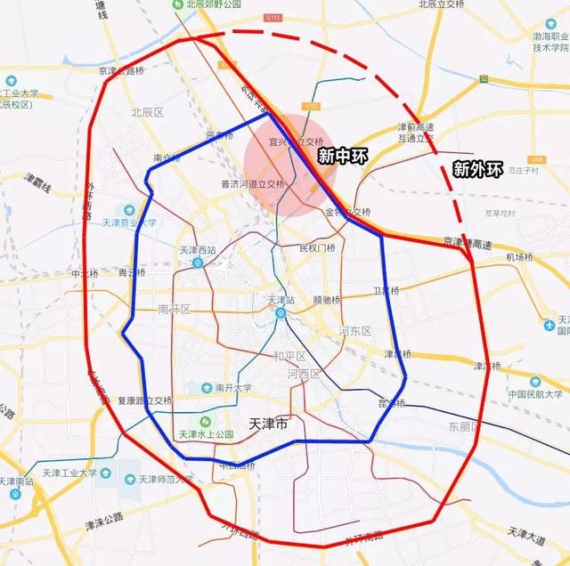 天津环线地图图片