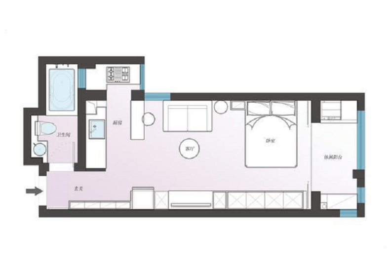 house直装网丨00后女毕业生,爆改40平公寓,简直美爆了!
