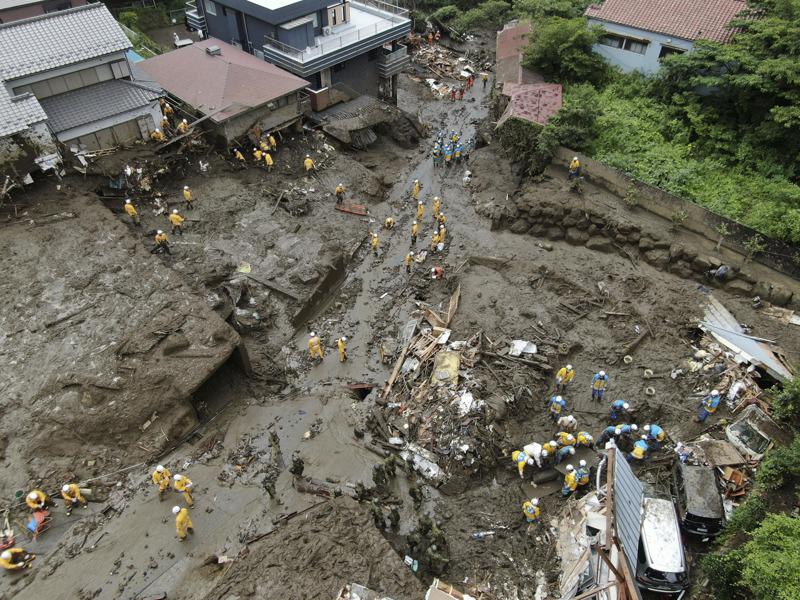 日本静冈县热海市日前发生严重泥石流,造成至少9人罹难,另有20人失踪