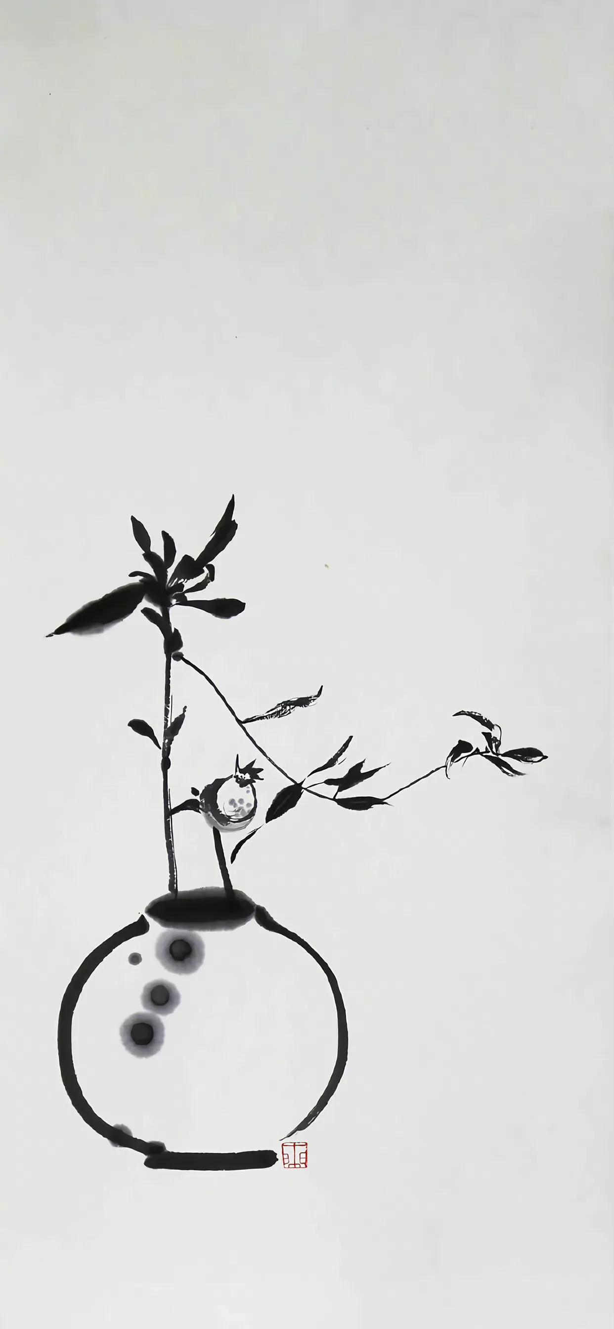 水墨壁纸,不嗔不怒不争,独善其身