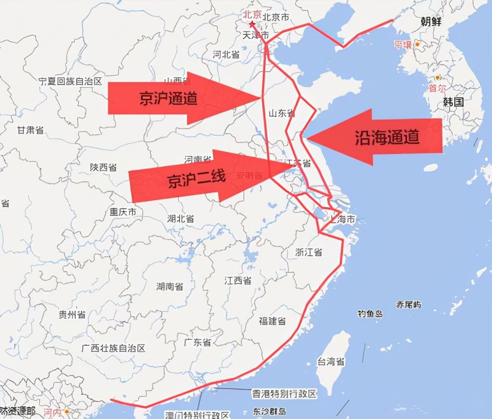 沿海高铁是我国规划建设的高铁大通道,北起辽宁,南至广西