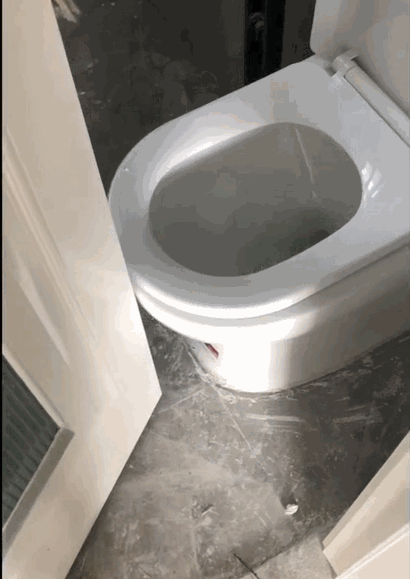 1,马桶挡住了厕所门