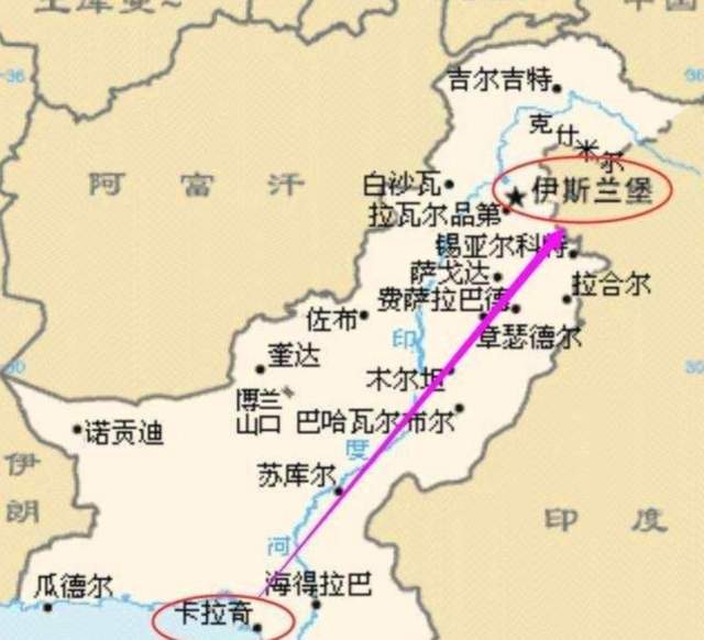 巴基斯坦首都,為什麼從沿海遷到內陸的印巴邊境?