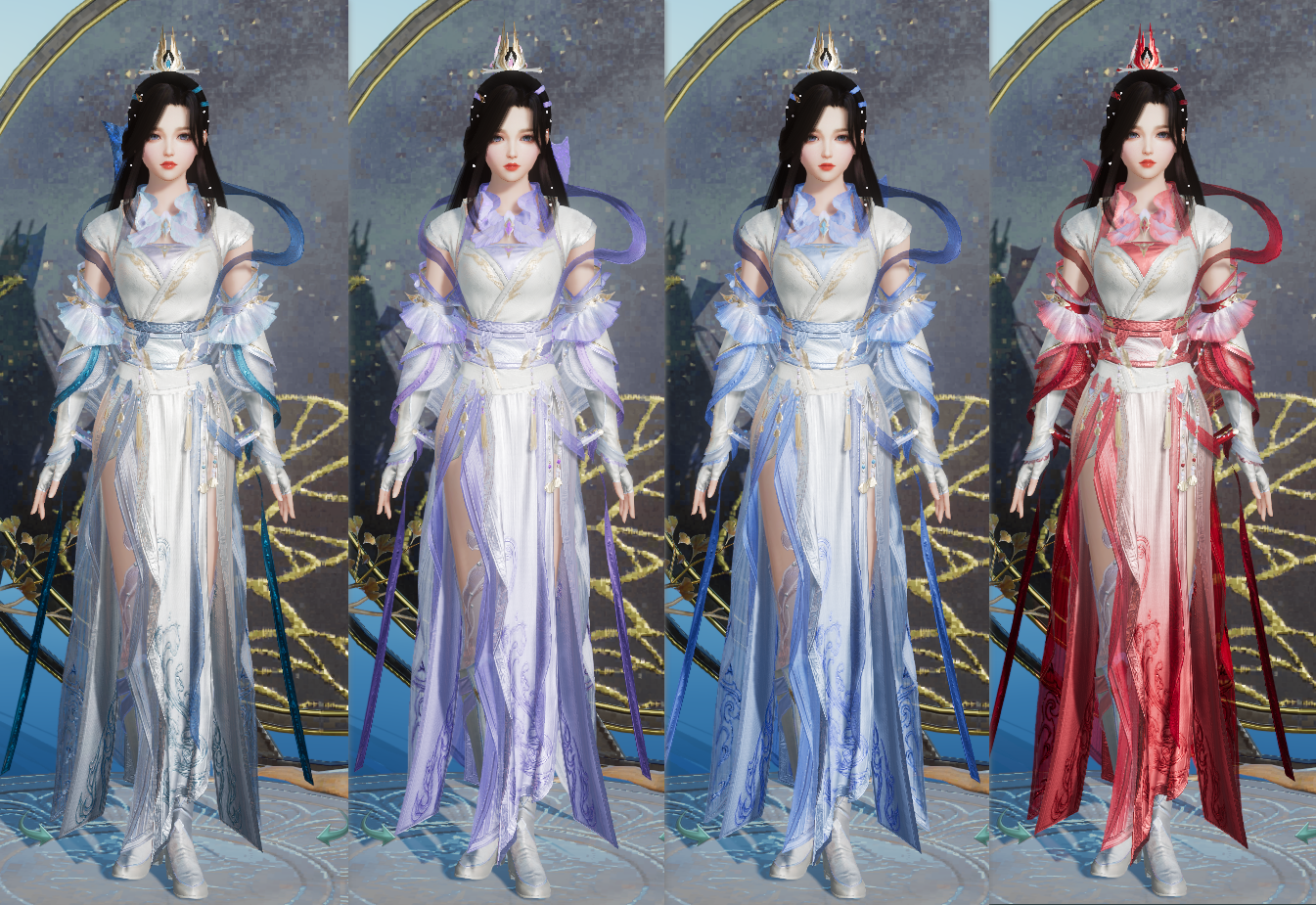 剑网3蓬莱伞娘全偏色校服汇总