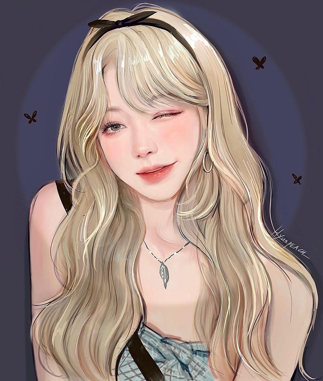 耐看的彩铅人物插画,画中的人物形象栩栩如生