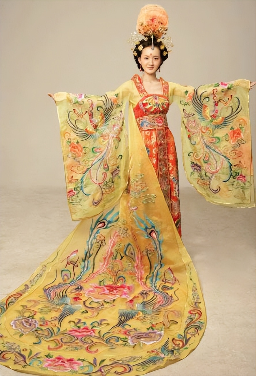 唐朝皇后服饰礼服图片
