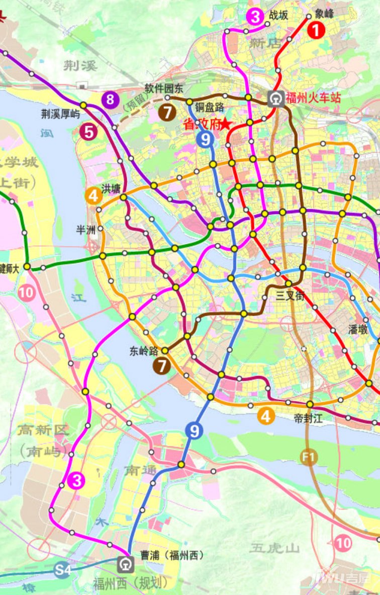 福州地铁2030年规划图图片