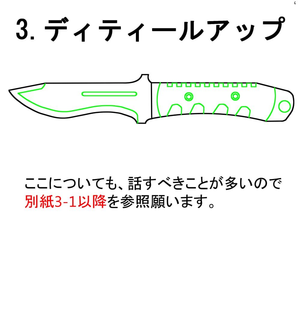 刀子怎么画?教你武器小刀的画法教程!