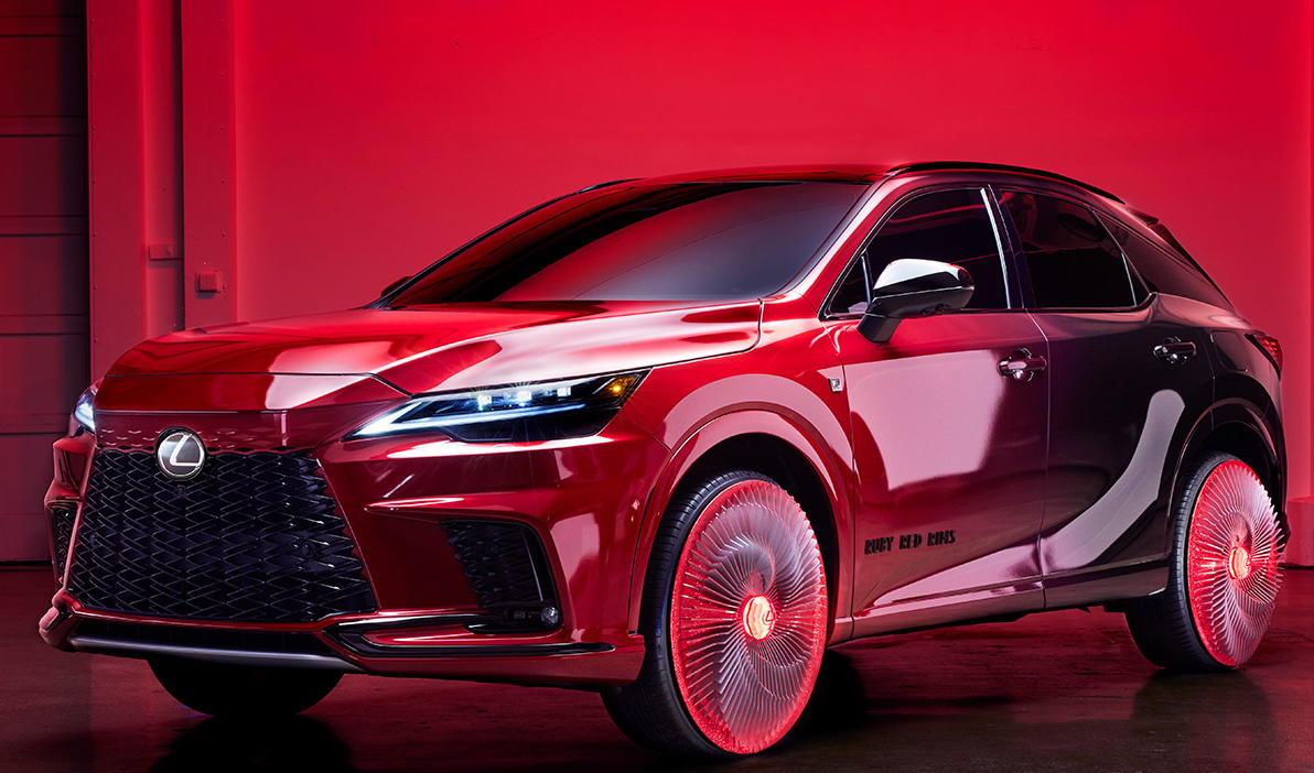 雷克萨斯豪华suv"rx"采用艺术红宝石设计!