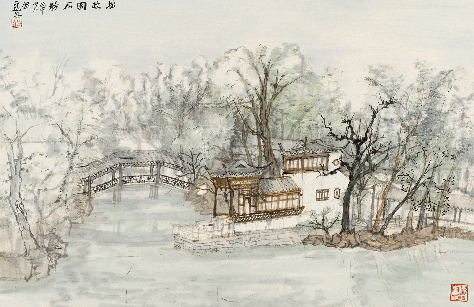 何加林·姑苏溢彩——中国画名家苏州园林写生作品