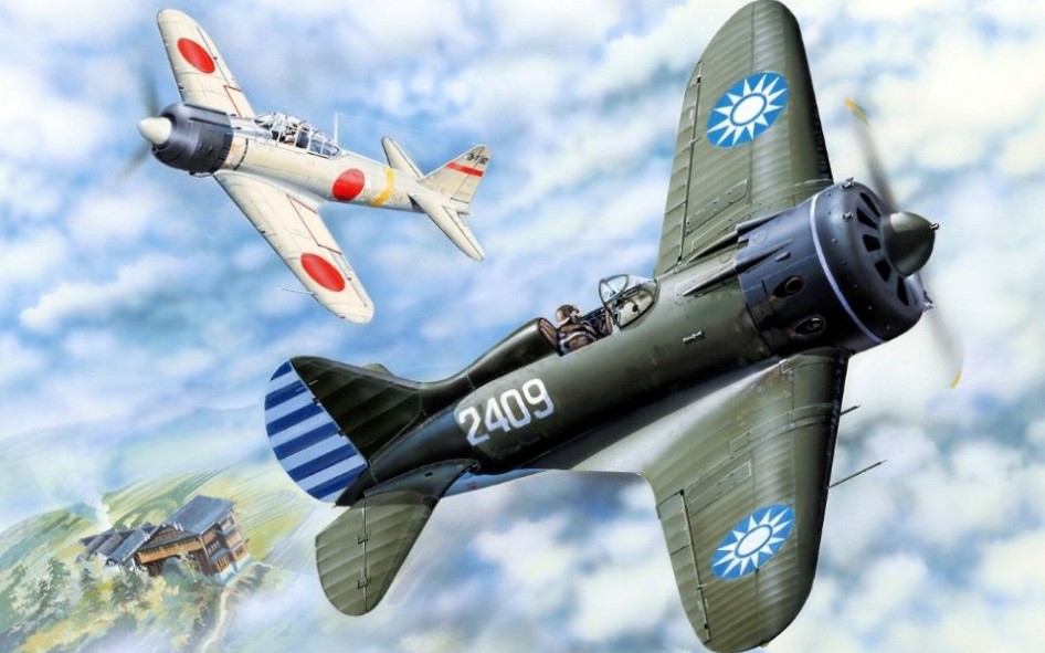 日本九六式战斗机图片