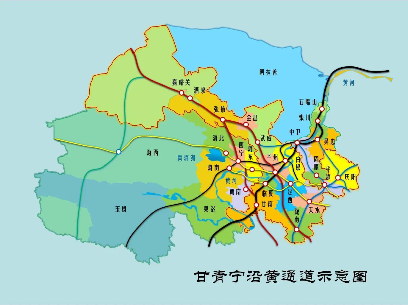 甘肃省铁路规划示意图图片