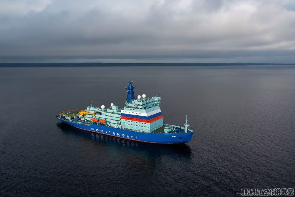 乌拉尔号核动力破冰船在芬兰湾海试 俄罗斯北极航线的守护神