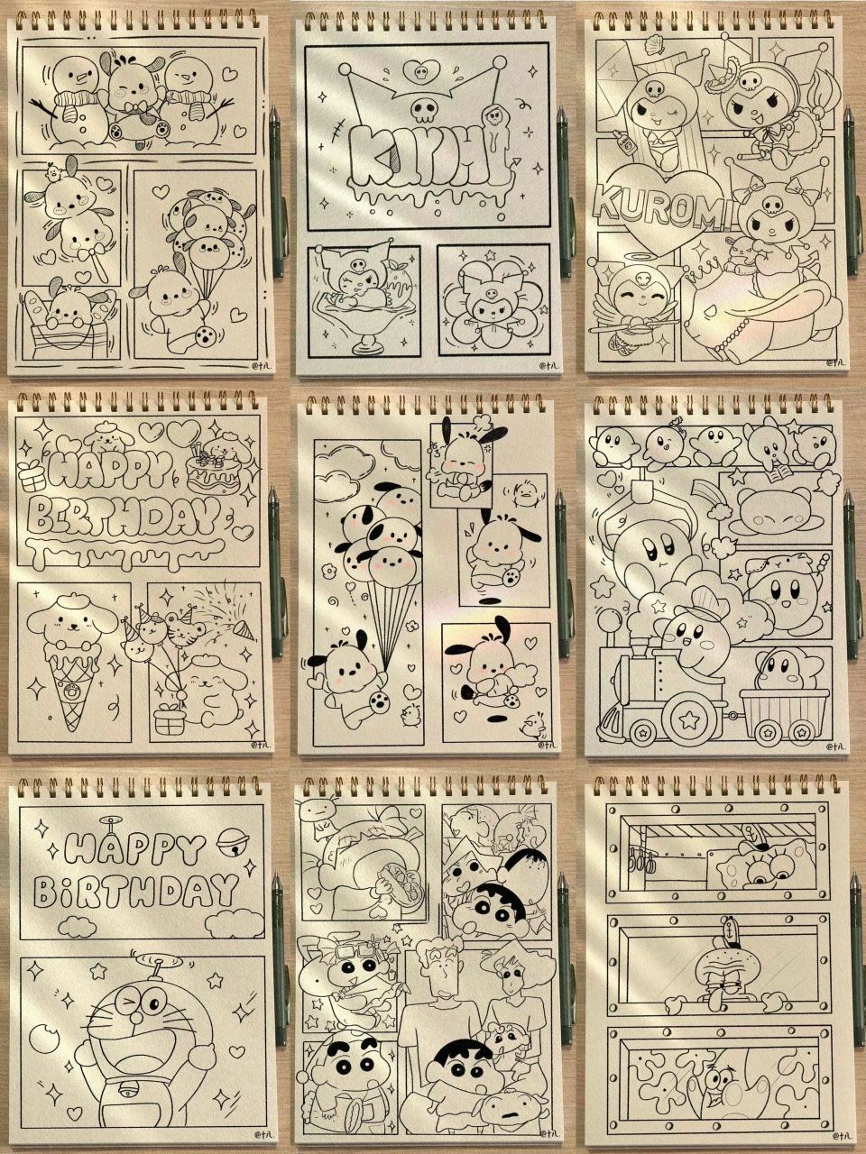 分镜简笔画手绘合集 今日又是一份合集送给大家～ 感谢大家的喜欢和