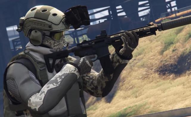《gta5》中的三级头能防"巴雷特重狙"吗?最先进的战术套装!