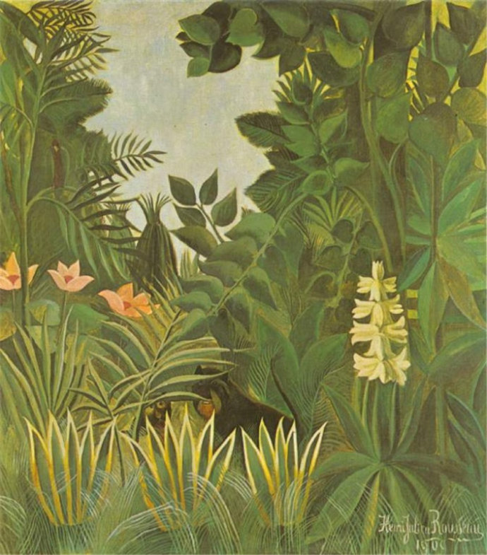 超现实主义艺术的伟大先行者亨利·卢梭油画作品︱艺术名画