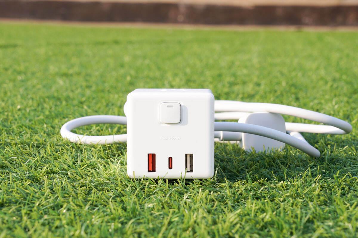 打造小清新盐系桌面的小物件,小米33w魔方插座图赏