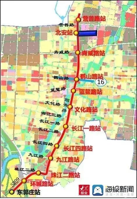 即墨地铁七号线线路图图片