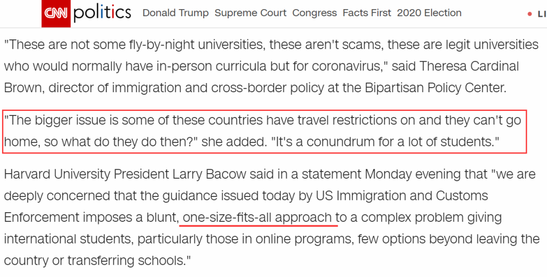 美国“一刀切”，中国留学生或将被大面积遣返