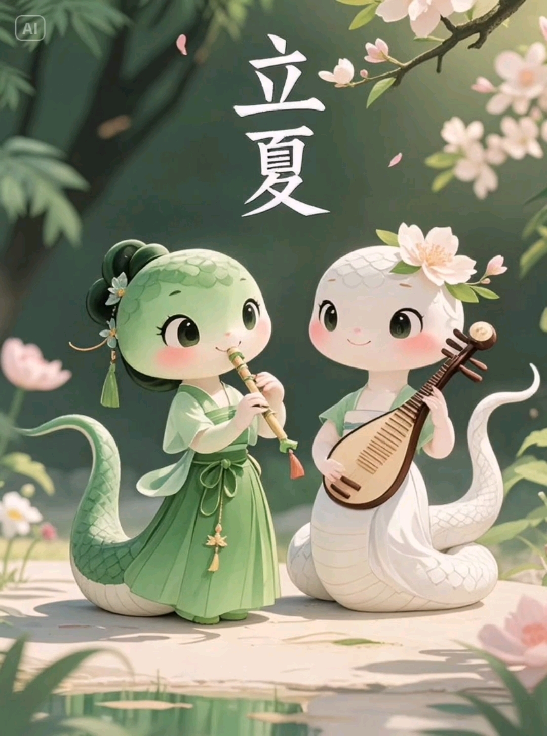 小青和白娘子合奏一首