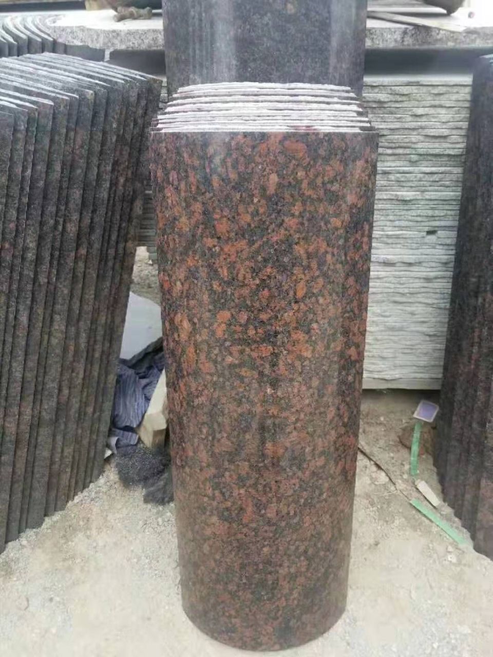 圆柱干挂石材柱头柱脚加工