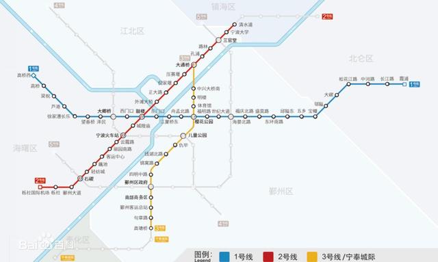 宁波5年内将建成7条地铁线路,4,5号线明年开通