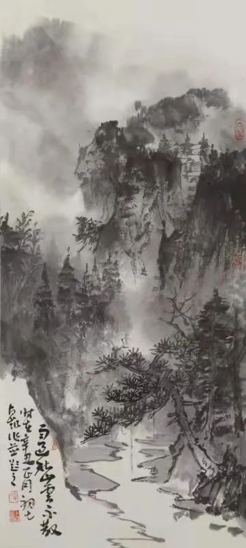 晋州市图书馆|雷占凯中国画水墨作品展开展