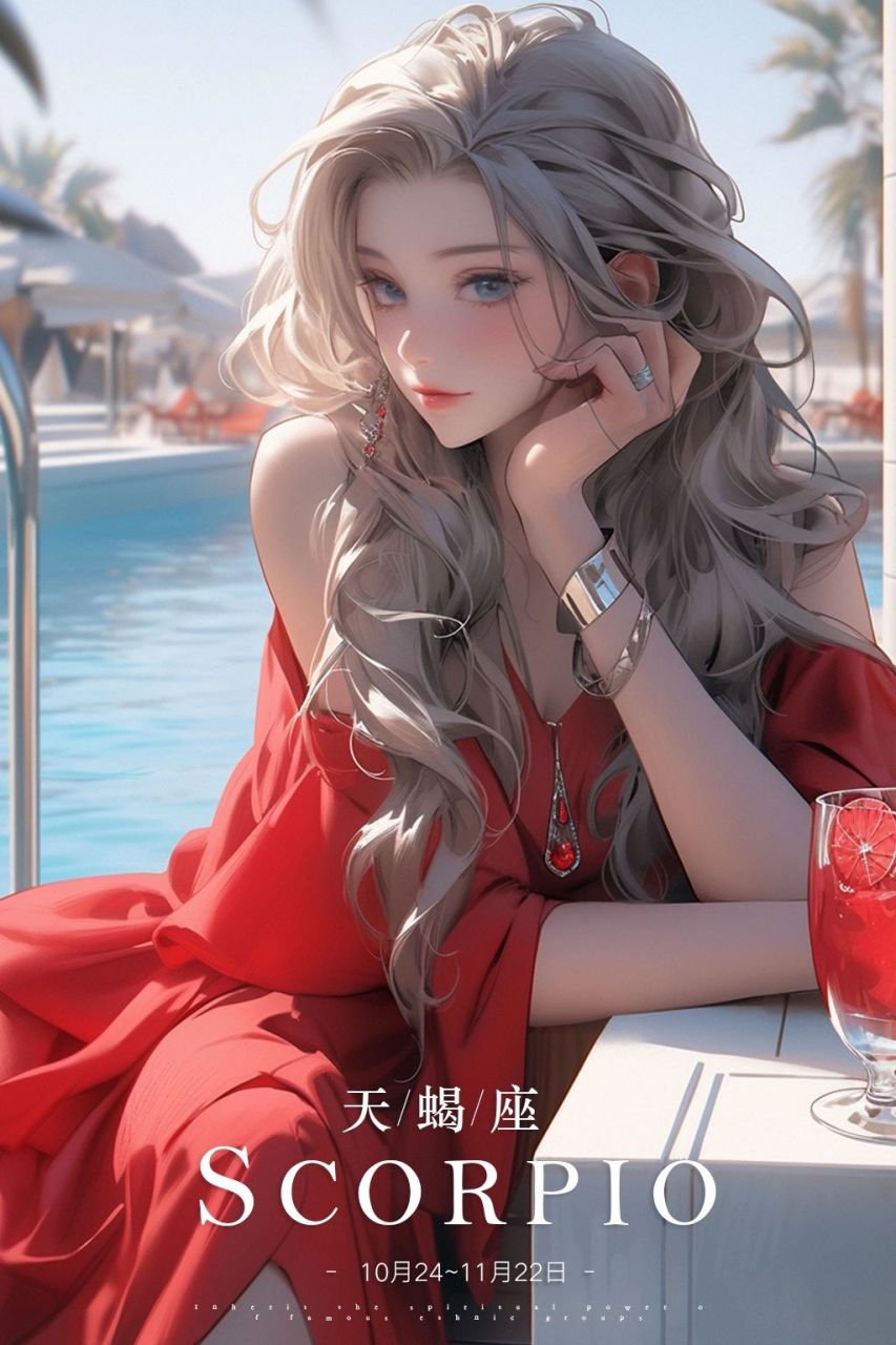 十二星座都市现代拟人版(美女合集) 二次元纸片人卡通美女