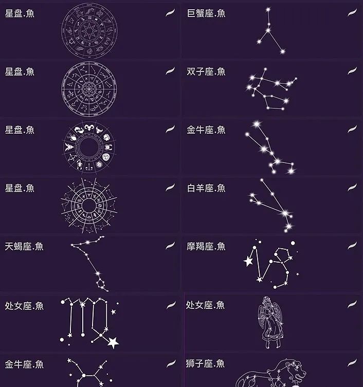 唯美神秘的十二星座星盘笔刷 绝美星座简介海报源文件太好看了吧