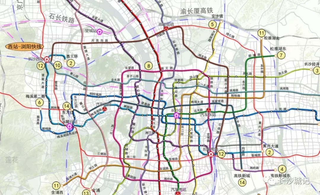 關注:長沙地鐵6號線未設支線,8號線將修改線路?